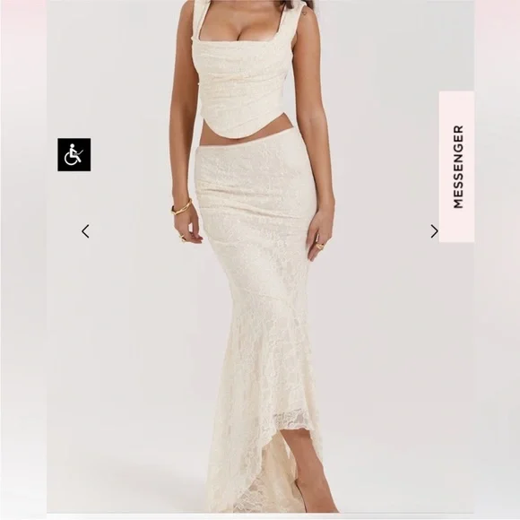 House of CB Lace Maxi Skirt - Picture 2 of 8